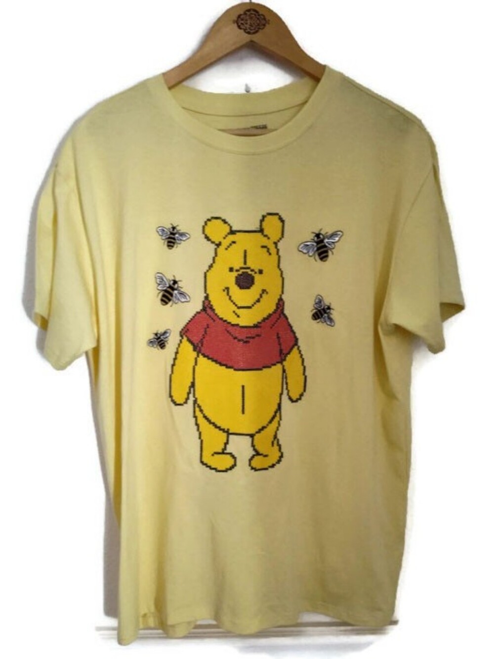 Fun! Disney Winnie The Pooh Yellow Tee-shirt  Size XL